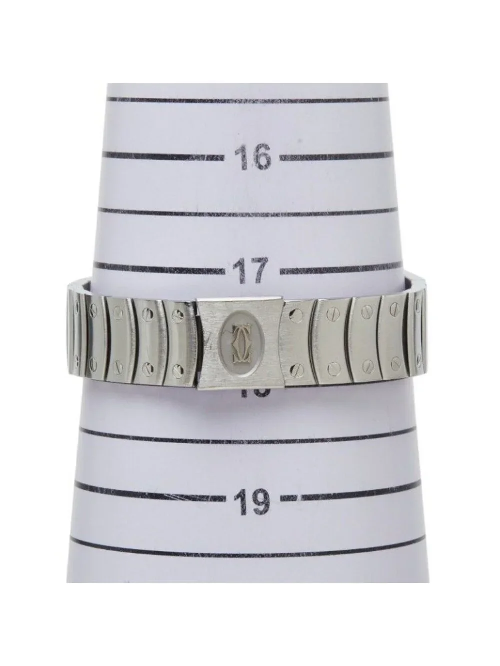 Cartier Santos Ronde Watch LM White Silver Stainless Steel